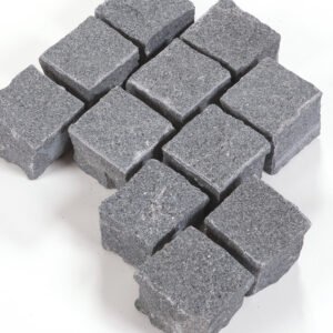 G654 Natural Cobble Stone Natural Split Surface Dark Grey Cube Stone