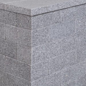 G654 Flamed Wall Stone Dark Grey Granite Wall Tiles High Quality