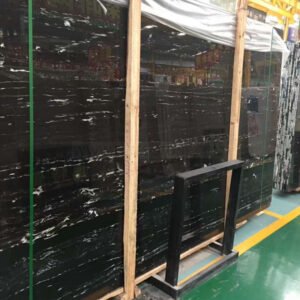 Silver Dragon Black Marble Slabs