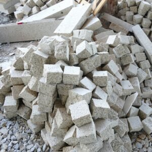 VN Yellow Cobble New G682 Vietnam Stone Yellow Granite Cobble Stone