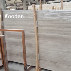 White Wooden Marble Slabs