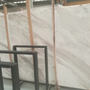 Greece Volakas Civic White Marble Tiles with Grey Viens